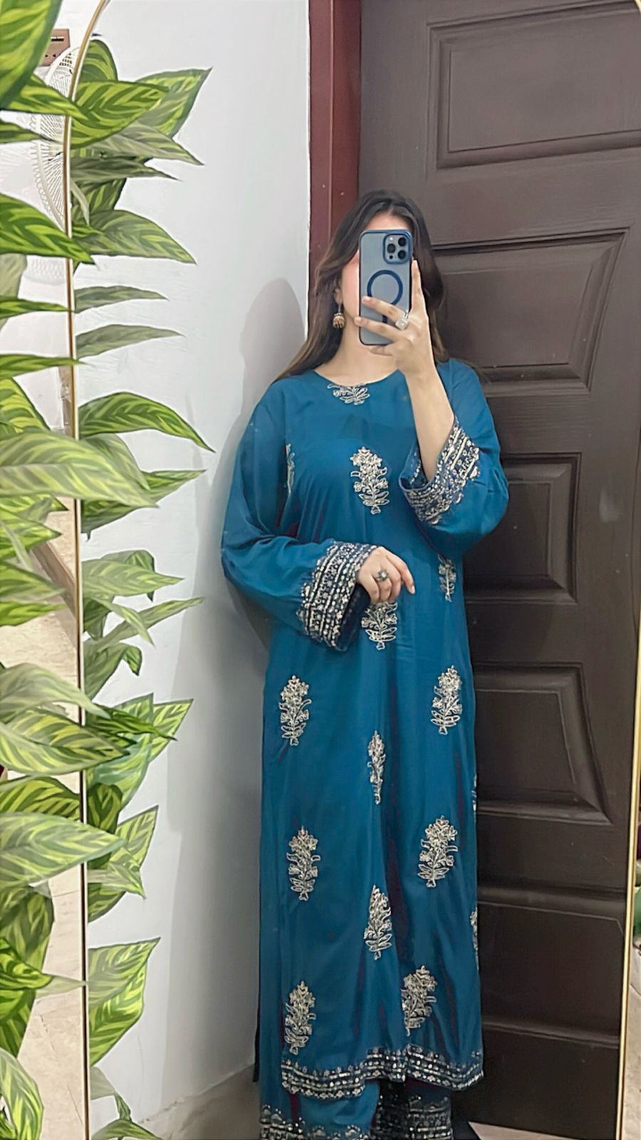 MAHI 2pc Embroidered suit