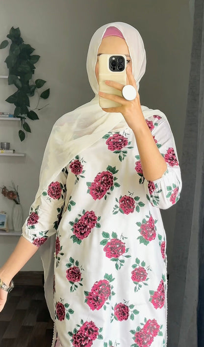Gulaab Flower Print 2pcs