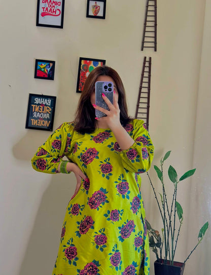 Gulaab Flower Print 2pcs