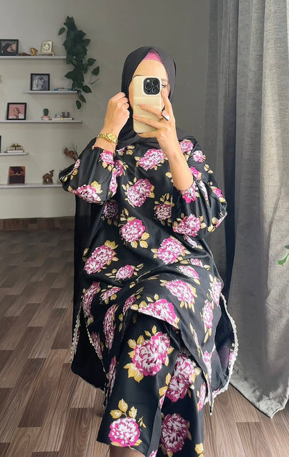 Gulaab Flower Print 2pcs