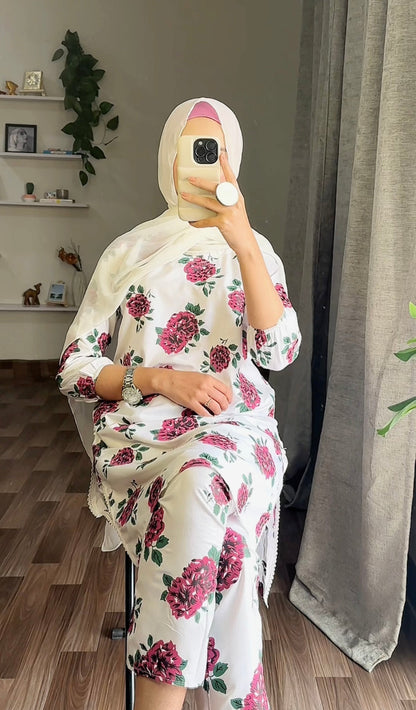 Gulaab Flower Print 2pcs