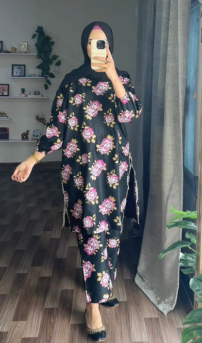 Gulaab Flower Print 2pcs