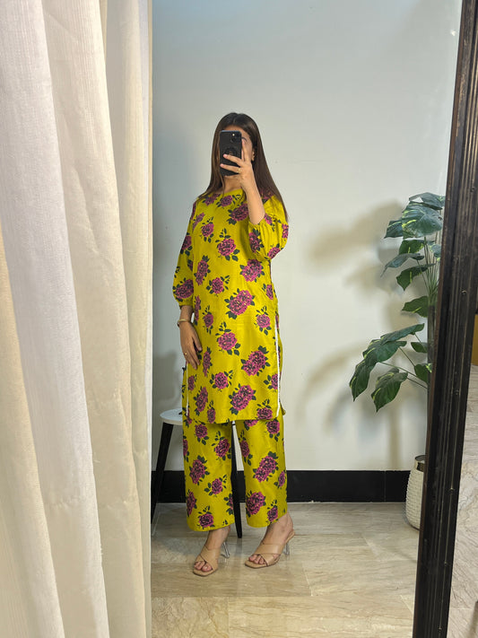 Gulaab Flower Print 2pcs