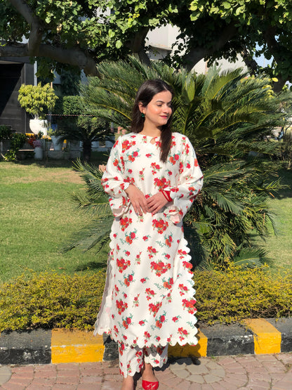 BLUSH 2Pc Printed Lawn