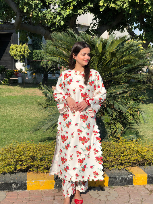BLUSH 2Pc Printed Lawn