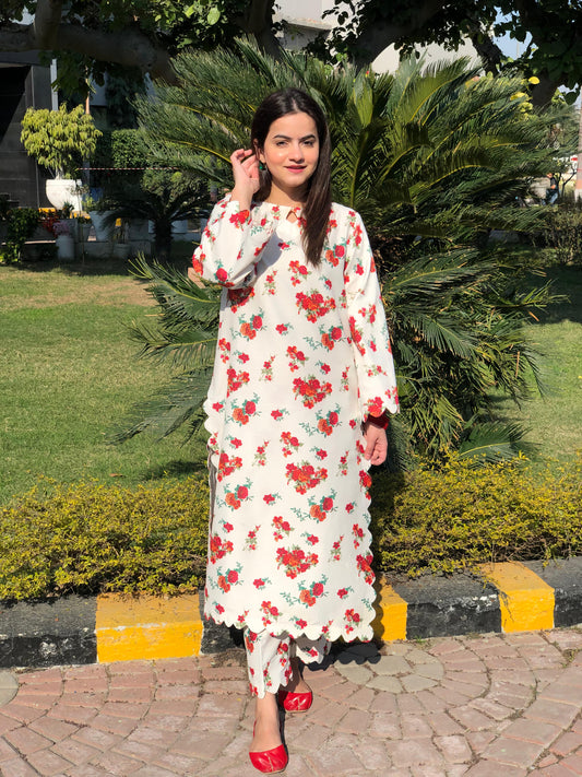 BLUSH 2Pc Printed Lawn